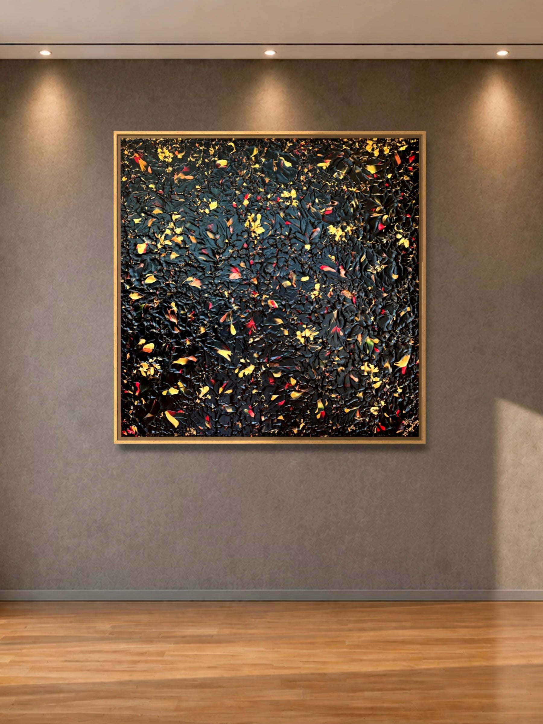 Original painting Little Flames that Keep us Close by Marketa Hopkins