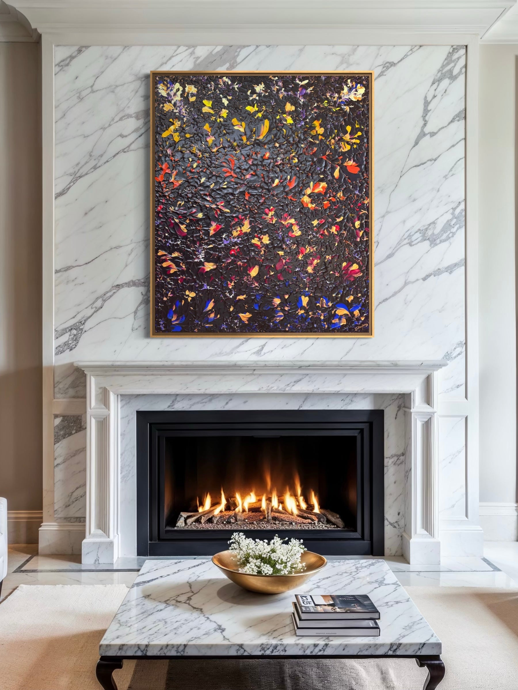 Original painting When the Rainbow Blooms by Marketa Hopkins