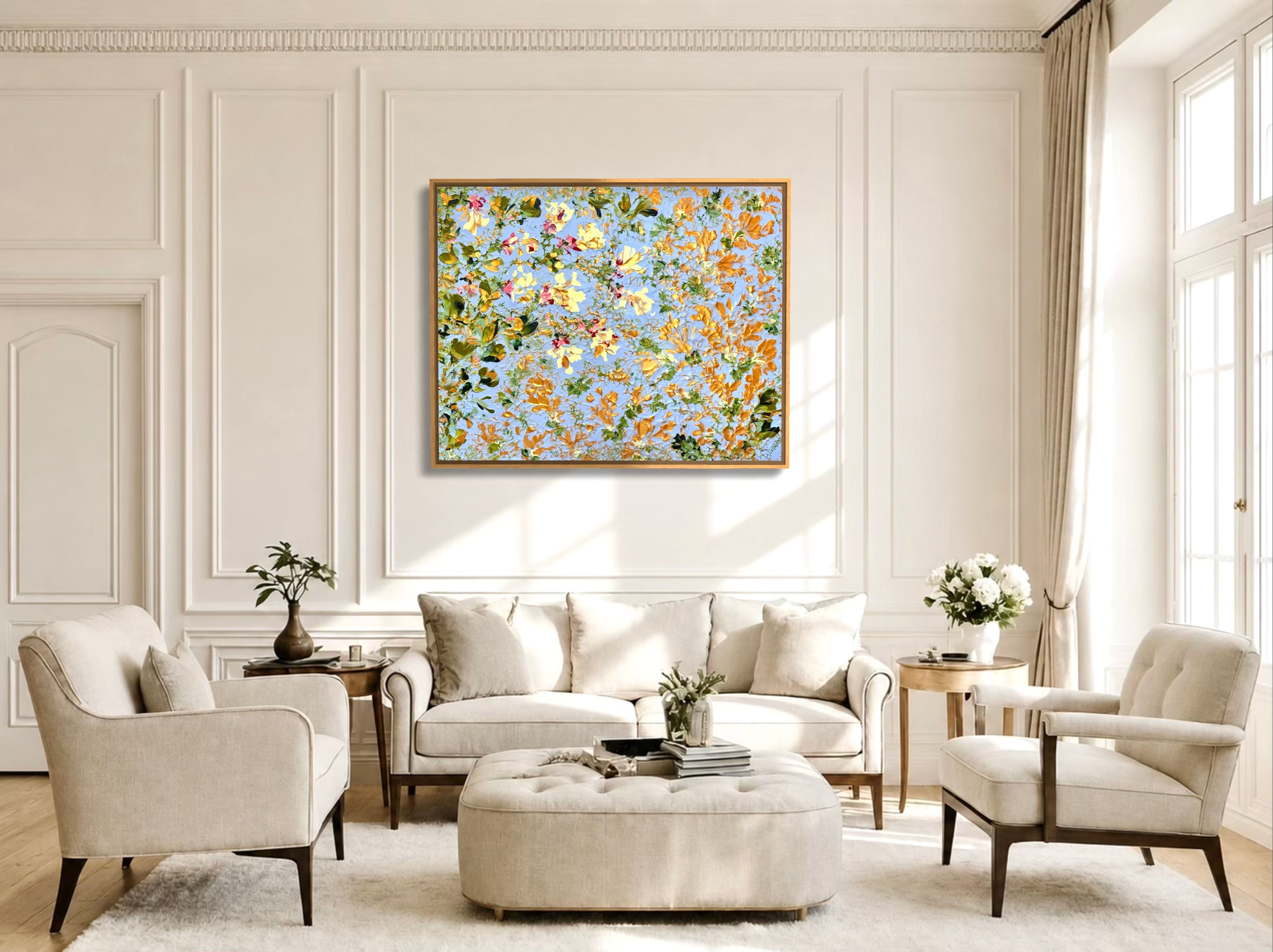 Original painting Blue Hour Touching the Earth by Marketa Hopkins