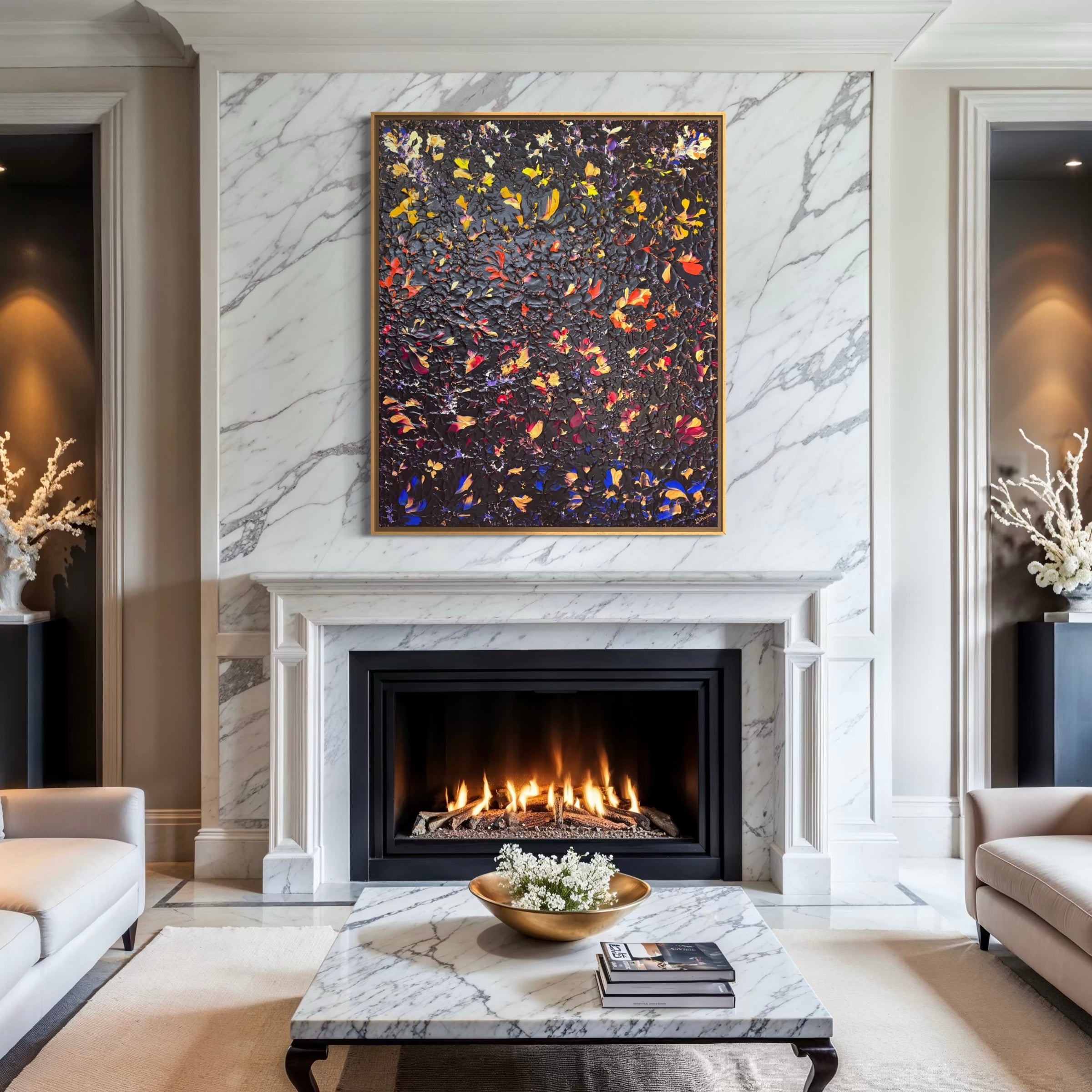 Original painting When the Rainbow Blooms by Marketa Hopkins