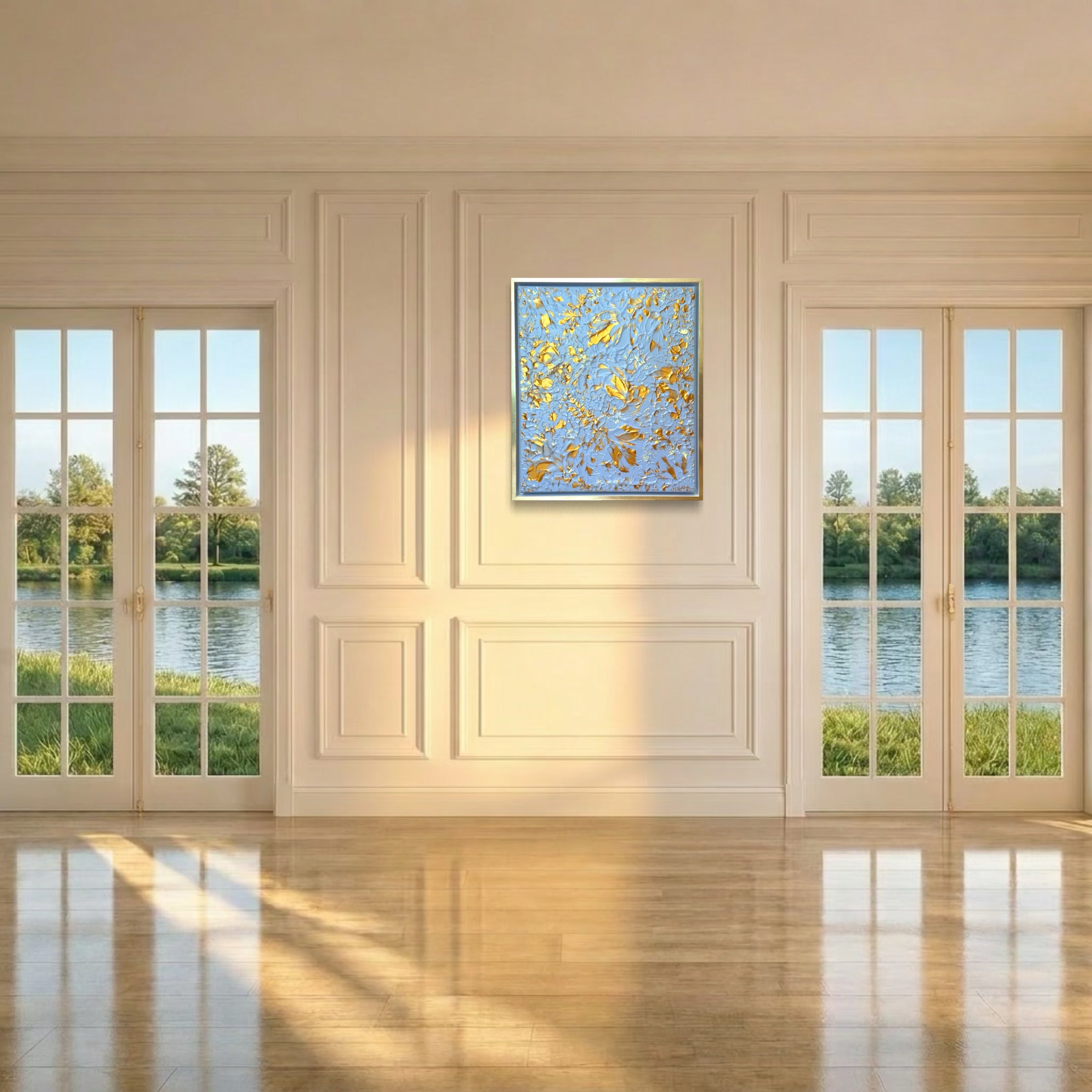 Original painting Auroral Blue Hour by Marketa Hopkins