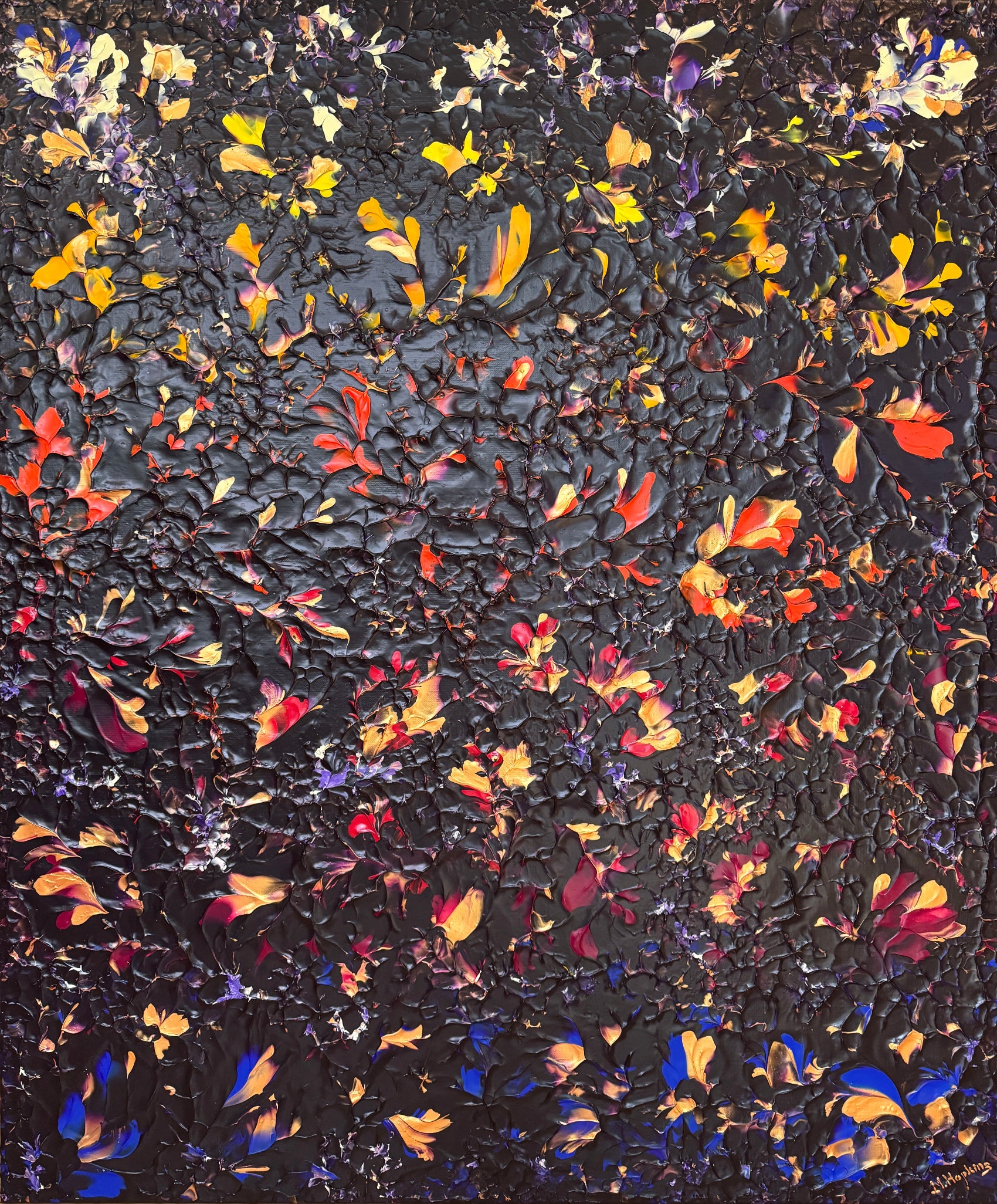 Original painting When the Rainbow Blooms by Marketa Hopkins