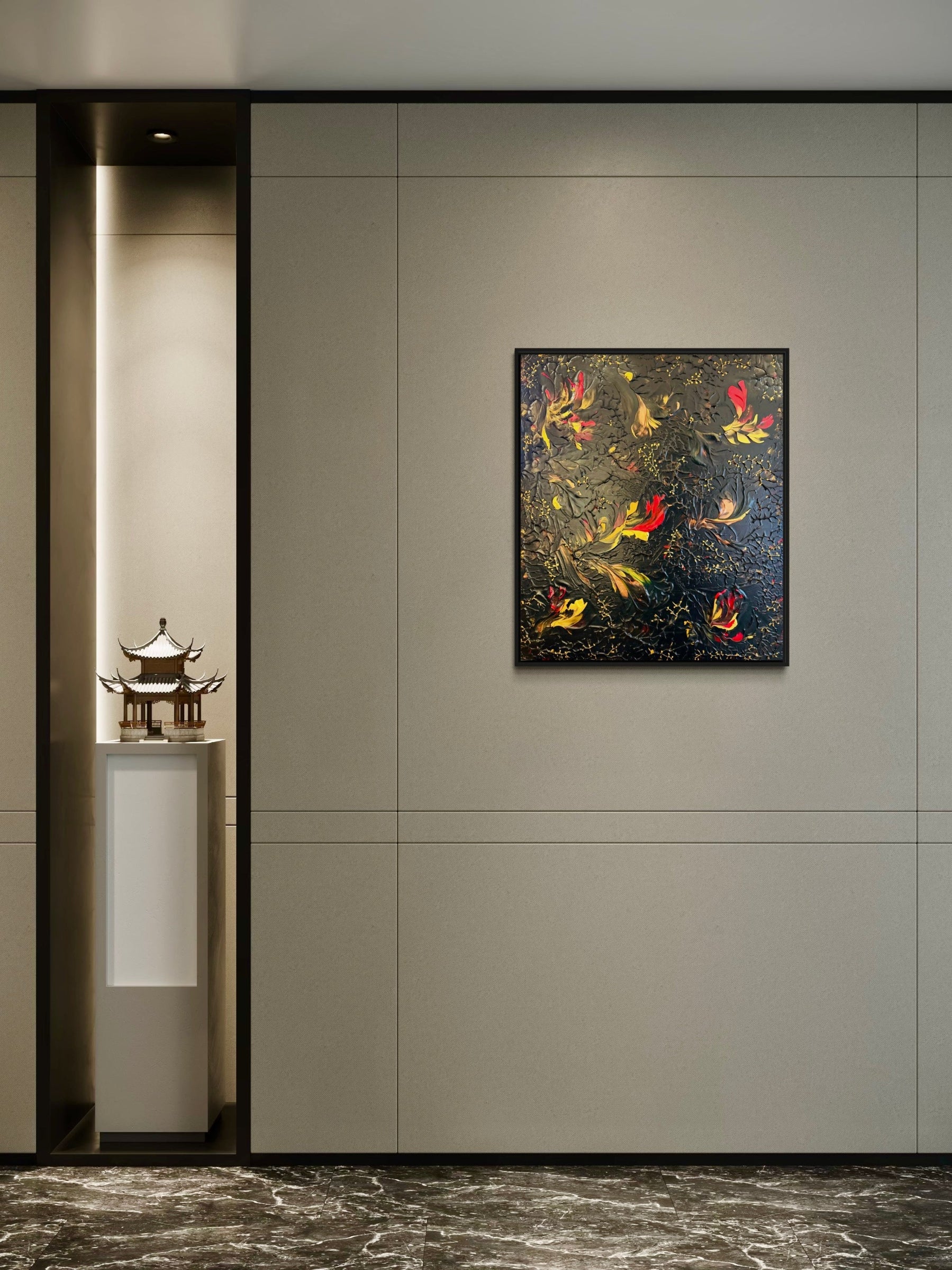 Original painting Power of Flames by Marketa Hopkins