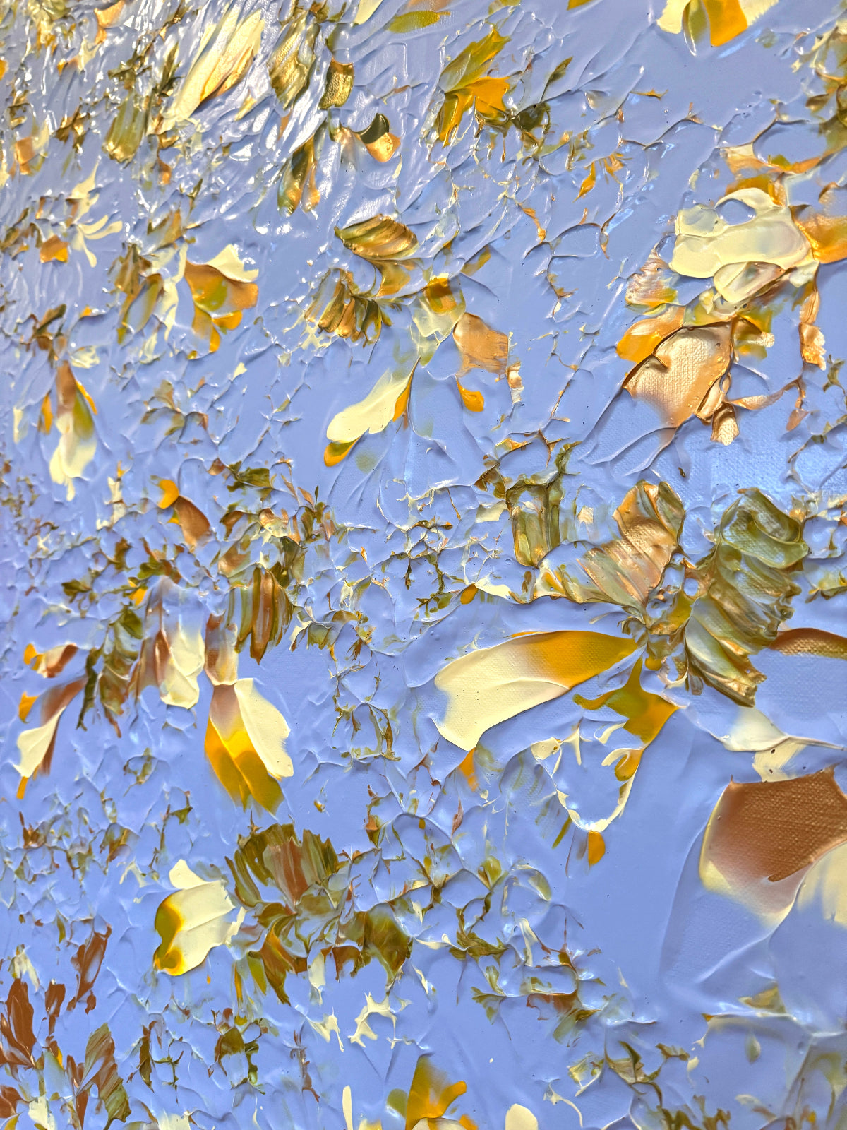 Original painting Blue Hour in Yellow Bloom by Marketa Hopkins