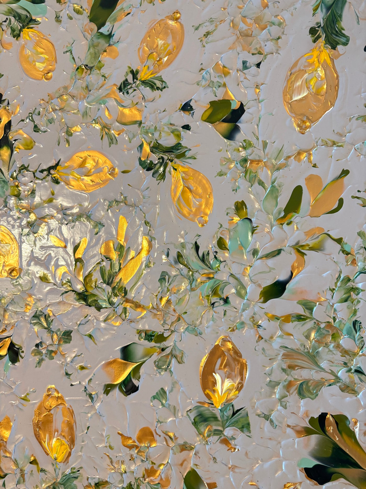Original painting Peel the Gold and Make Limoncello by Marketa Hopkins