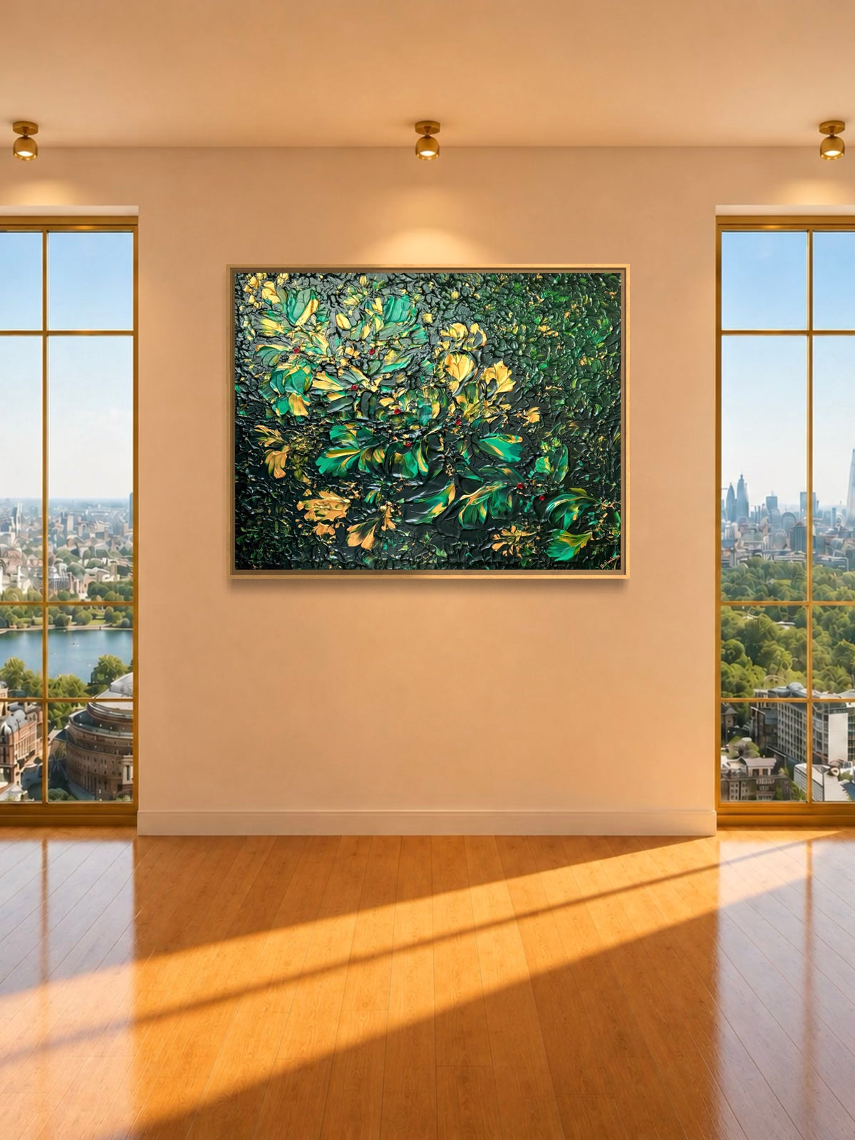 Original painting Emerald Hour by Marketa Hopkins